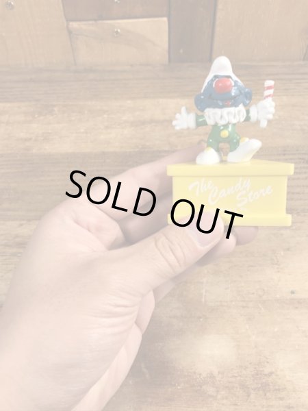 70’sのピエロのスマーフのヴィンテージのPVC製フィギュア