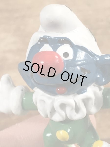 70年代頃のピエロのスマーフのビンテージのPVCフィギュア