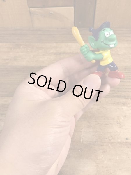 80’sの野球をしているアストロスニックのヴィンテージのPVC製フィギュア