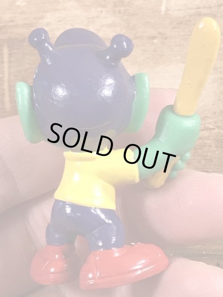 80年代頃の野球をしているアストロスニックのビンテージのPVCフィギュア