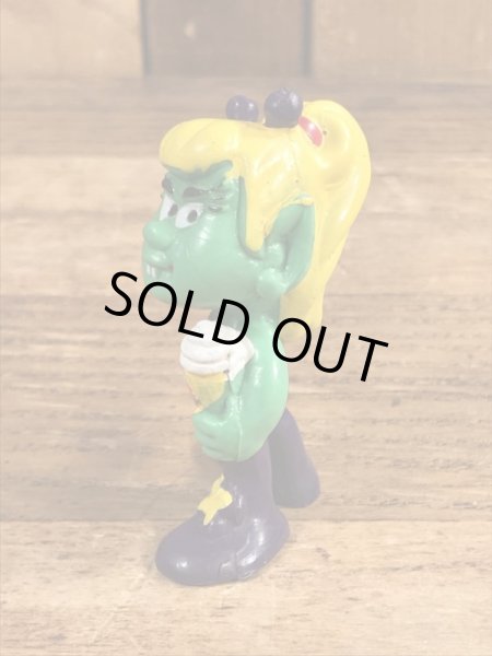 80’sのアイスクリームを持ったアストロスニックのヴィンテージのPVC製フィギュア