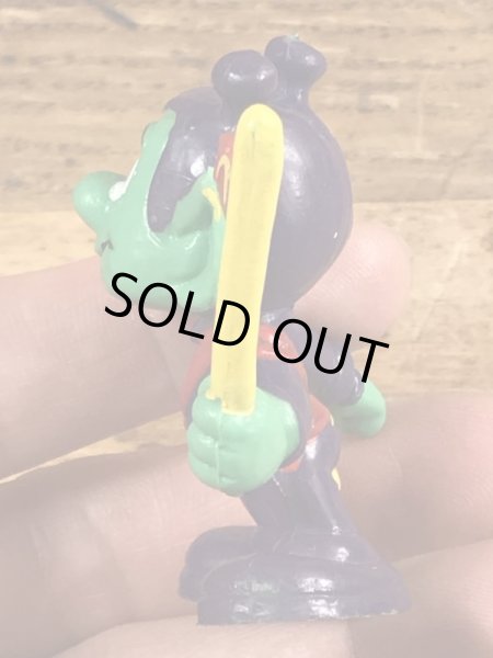 80’sの旗を持ったアストロスニックのヴィンテージのPVC製フィギュア