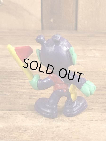 80’sの旗を持ったアストロスニックのヴィンテージのPVC製フィギュア