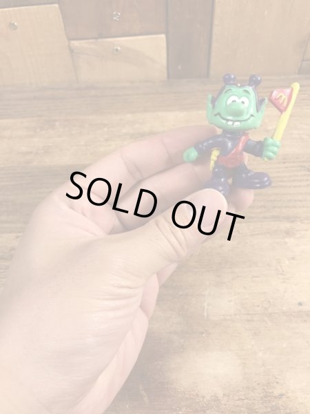 80’sの旗を持ったアストロスニックのヴィンテージのPVC製フィギュア