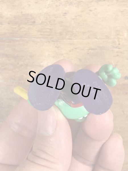 80’sの旗を持ったアストロスニックのヴィンテージのPVC製フィギュア