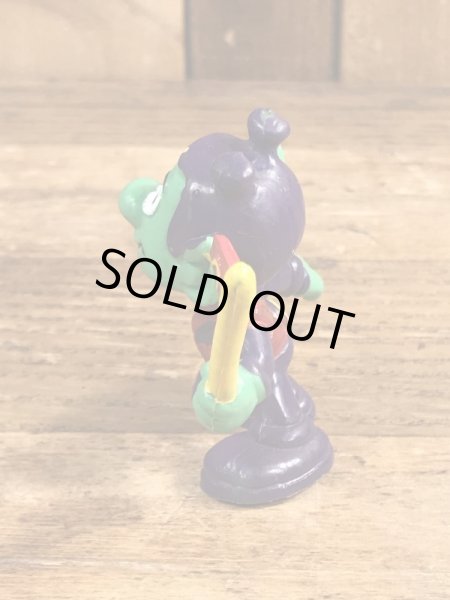 80’sの旗を持ったアストロスニックのヴィンテージのPVC製フィギュア