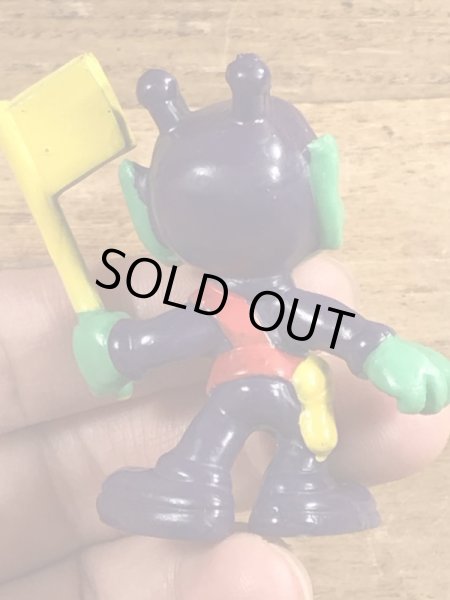 80年代頃の旗を持ったアストロスニックのビンテージのPVCフィギュア