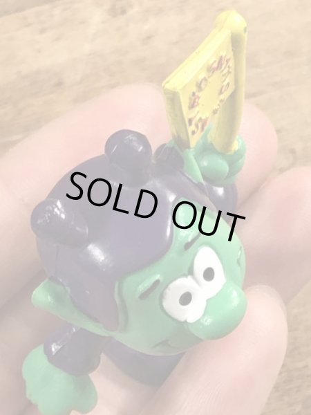 80年代頃の旗を持ったアストロスニックのビンテージのPVCフィギュア