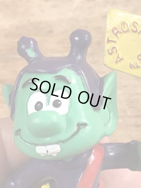 80年代頃のフラッグを持ったアストロスニックのビンテージのPVCフィギュア