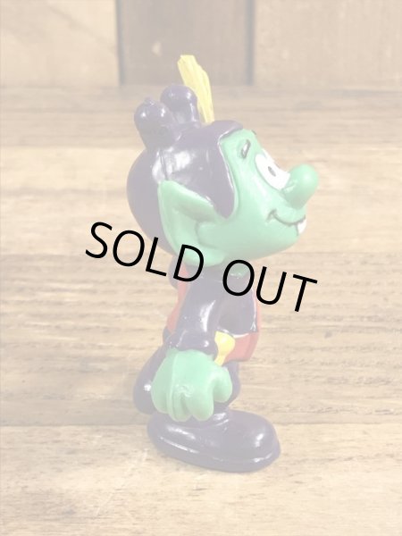 80年代頃の旗を持ったアストロスニックのビンテージのPVCフィギュア