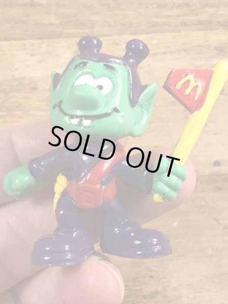 80年代頃のフラッグを持ったアストロスニックのビンテージのPVCフィギュア