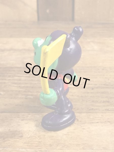 80’sの旗を持ったアストロスニックのヴィンテージのPVC製フィギュア