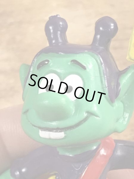 80年代頃の旗を持ったアストロスニックのビンテージのPVCフィギュア