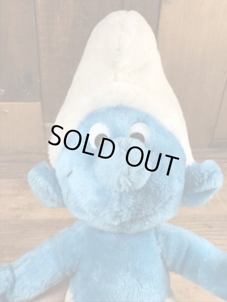 70年代頃のスマーフのビンテージのぬいぐるみ