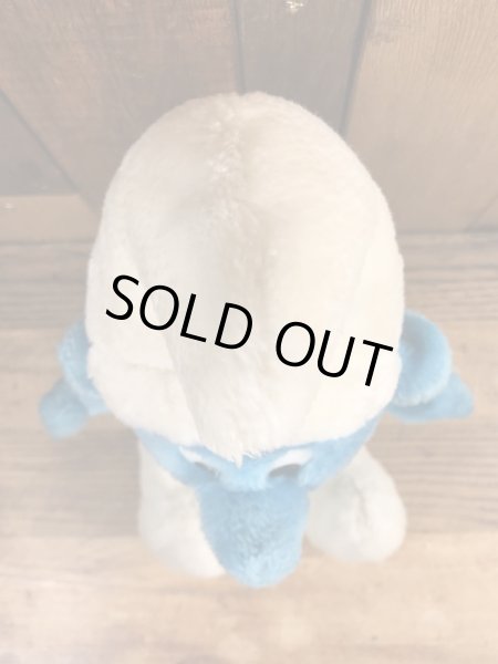 70年代頃のスマーフのビンテージのぬいぐるみ