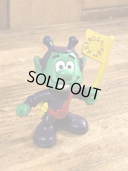 80年代頃のフラッグを持ったアストロスニックのビンテージのPVCフィギュア