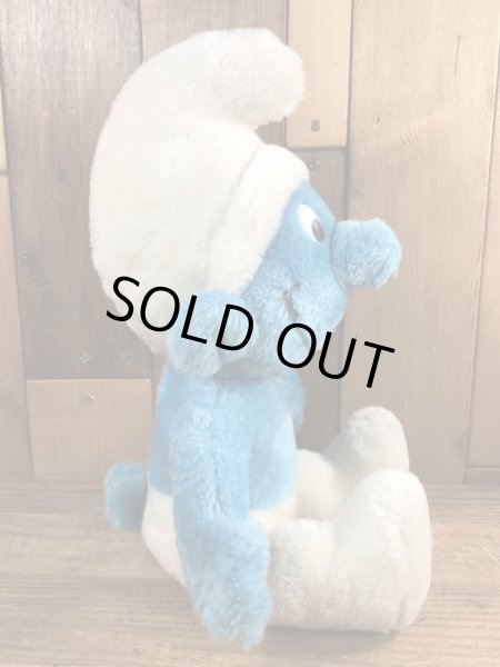 70年代頃のスマーフのビンテージのぬいぐるみ