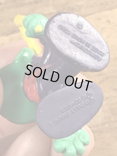 80’sの旗を持ったアストロスニックのヴィンテージのPVC製フィギュア