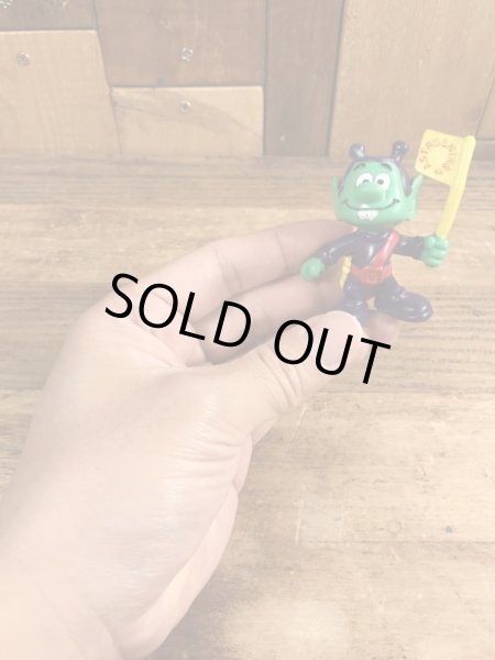 80’sの旗を持ったアストロスニックのヴィンテージのPVC製フィギュア