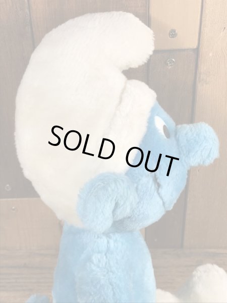 70年代頃のスマーフのビンテージのぬいぐるみ