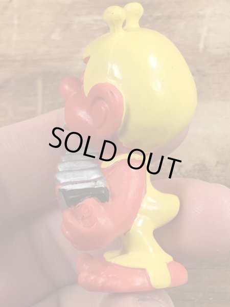 80’sのアコーディオンを弾いているアストロスニックのヴィンテージのPVC製フィギュア