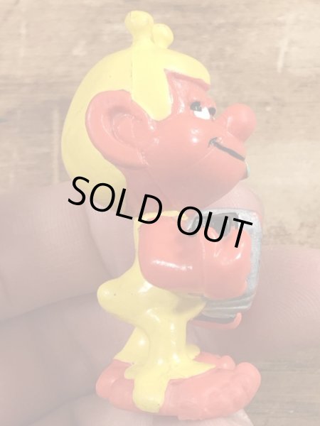 80’sのアコーディオンを弾いているアストロスニックのヴィンテージのPVC製フィギュア