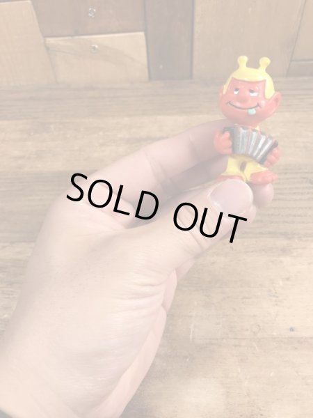 80’sのアコーディオンを弾いているアストロスニックのヴィンテージのPVC製フィギュア