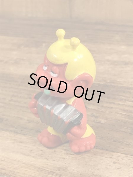 80’sのアコーディオンを弾いているアストロスニックのヴィンテージのPVC製フィギュア