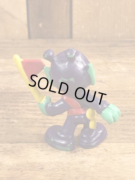 80’sのフラッグを持ったアストロスニックのヴィンテージのPVC製フィギュア