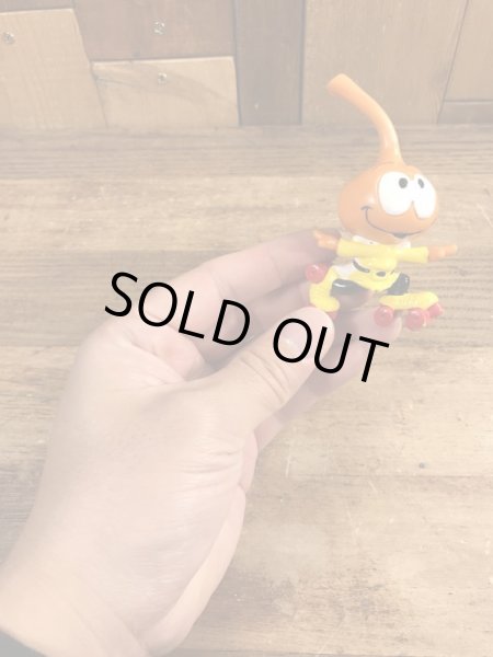 80年代頃のローラースケートをしているスノークスのビンテージのPVCフィギュア