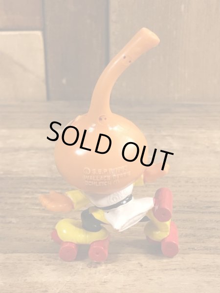 80’sのローラースケートをしているスノークスのヴィンテージのPVC製フィギュア