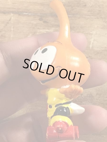 80’sのローラースケートをしているスノークスのヴィンテージのPVC製フィギュア