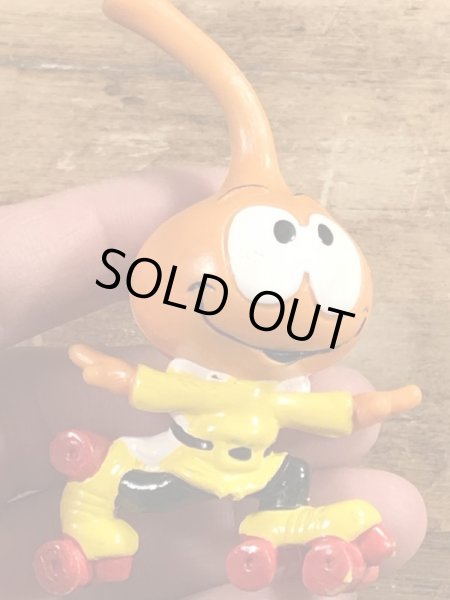 80年代頃のローラースケートをしているスノークスのビンテージのPVCフィギュア