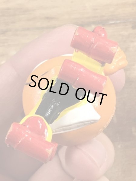 80’sのローラースケートをしているスノークスのヴィンテージのPVC製フィギュア