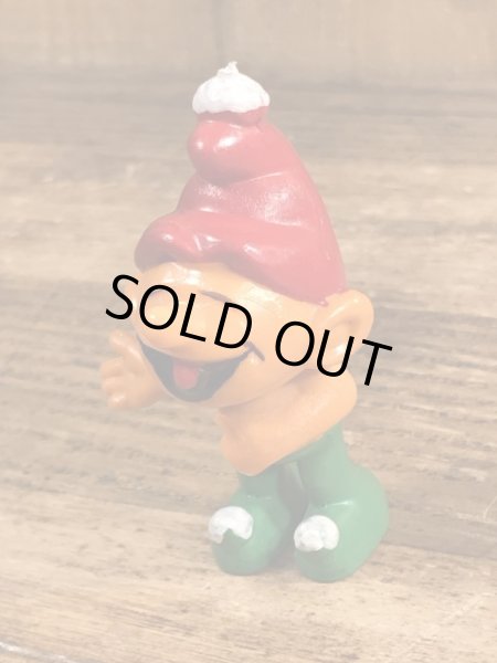 70’sのスマーフによく似たグノームファミリーのヴィンテージのPVC製フィギュア