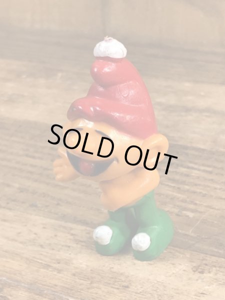 70’sのスマーフによく似たグノームファミリーのヴィンテージのPVC製フィギュア