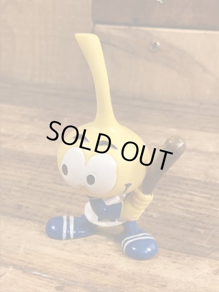 80年代頃の野球をしているスノークスのビンテージのPVCフィギュア