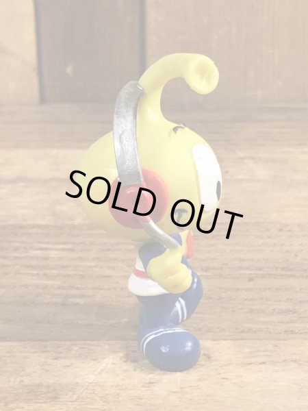 80年代頃のヘッドホンをしているスノークスのビンテージのPVCフィギュア