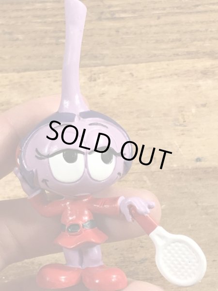 80年代頃のテニスをしているスノークスのビンテージのPVCフィギュア