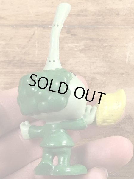 80年代頃のホーンを吹いたスノークスのヴィンテージのPVC製フィギュア