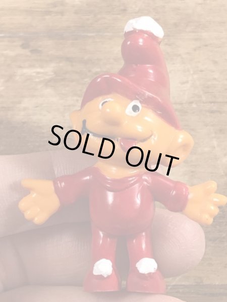 70年代頃のスマーフによく似たグノームファミリーのビンテージのPVCフィギュア