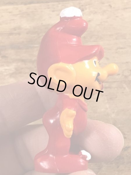 70’sのスマーフによく似たグノームファミリーのヴィンテージのPVC製フィギュア