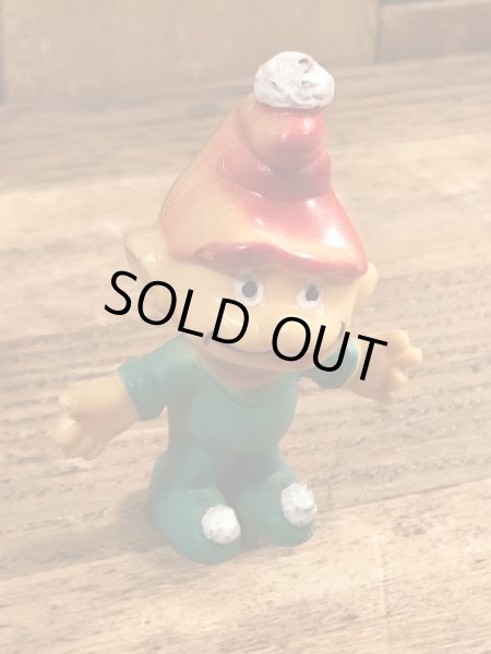 70年代頃のスマーフによく似たグノームファミリーのビンテージのPVCフィギュア