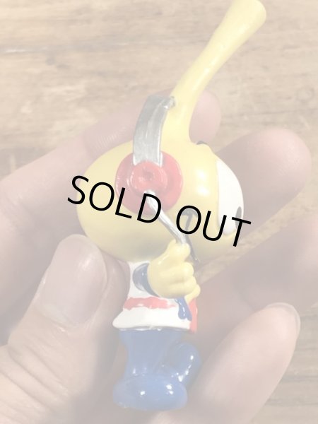 80’sのヘッドホンをしているスノークスのヴィンテージのPVC製フィギュア