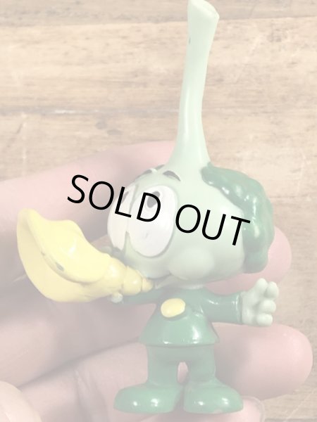 80年代頃のほら貝を吹いたスノークスのビンテージのPVCフィギュア