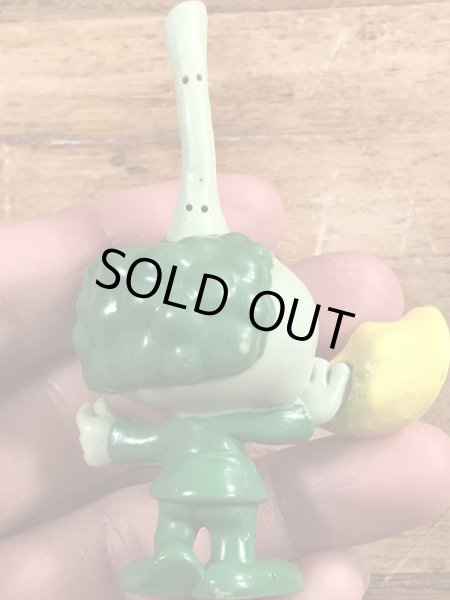 80年代頃のほら貝を吹いたスノークスのビンテージのPVCフィギュア