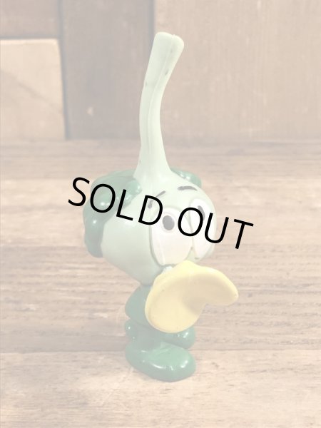 80年代頃のほら貝を吹いたスノークスのビンテージのPVCフィギュア