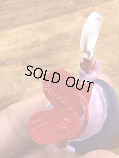 80’sのテニスをしているスノークスのヴィンテージのPVC製フィギュア