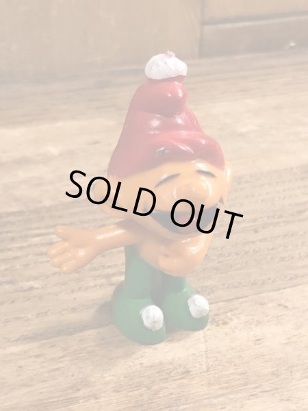 70年代頃のスマーフに似たグノームファミリーのビンテージのPVCフィギュア