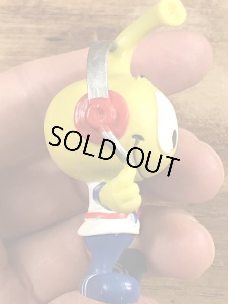 80’sのヘッドホンをしているスノークスのヴィンテージのPVC製フィギュア